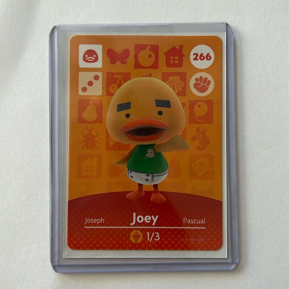 Animal Crossing Amiibo Card - Joey
